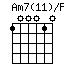 Am7(11)/F