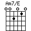 Am7/E