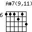 A#7(9,11)