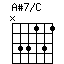 A#7/C