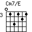 Cm7/E