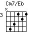 Cm7/Eb