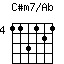 C#m7/Ab