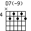 D7(-9)
