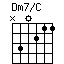 Dm7/C
