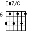 D#7/C