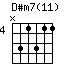 D#m7(11)