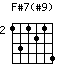 F#7(#9)
