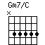 Gm7/C